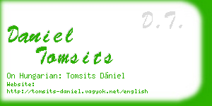 daniel tomsits business card
